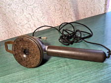 Rare ancien combiné téléphonique d'aide auditive électrique en carbone début ...
