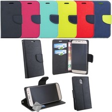Housse etui coque portefeuille pour Samsung Galaxy J3 (2017) + film ecran