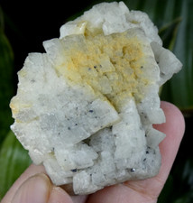 Fluorite & Hématite & Crocoïte ? Esthétique 5x4cm minéral bleu jaune pierre rare