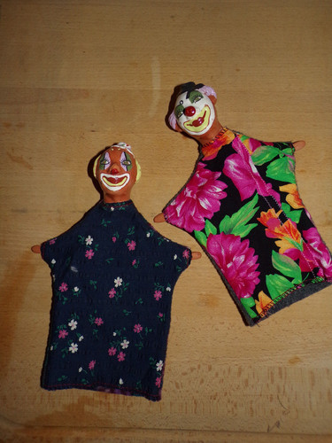 Marionnettes ancienne clown - ancienne,