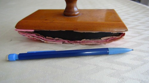 Ancien tampon buvard bureau - ancien,