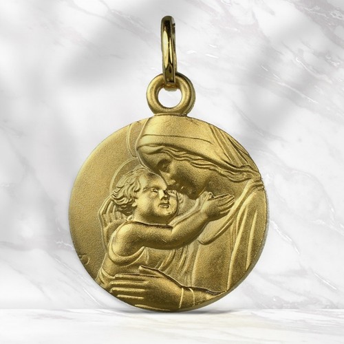 Médaille ronde vierge - ronde, à