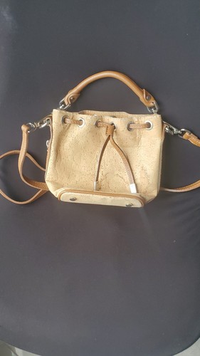 Sac seau liège cuir - , natural