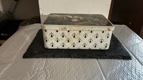Boîte métallique ancienne - métallique,