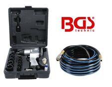 Clé à choc pneumatique avec douilles et tuyau air comprimé 10m - BGS