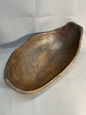 GRANDE COUPE A FRUIT EN BOIS D'OLIVIER SCULPTÉ . DLG NOLL, DESIGN