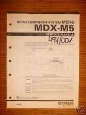 Manuel De Service YAMAHA MDX-M5 Minidisc Player, ORIGINAL