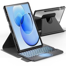 INFILAND Étui de protection avec clavier allemand pour Samsung Galaxy Tab S9 FE