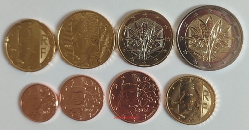 Set complete 8 coins 1 - 8,