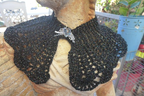 Collier crochet main - collier,
