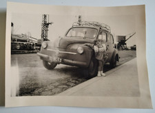 ANCIENNE GRANDE PHOTO RENAULT 4 CV