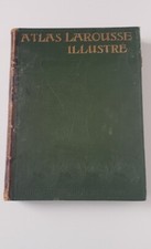 Atlas ancien Larousse illustré couleur très bon état première moitié XXème 