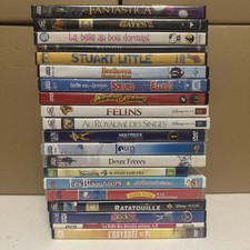 LOT DE 20 DVD originaux Dessins Animées Films Animations Enfant Disney Et Autres
