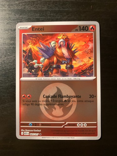 Carte pokémon reverse entei - carte,