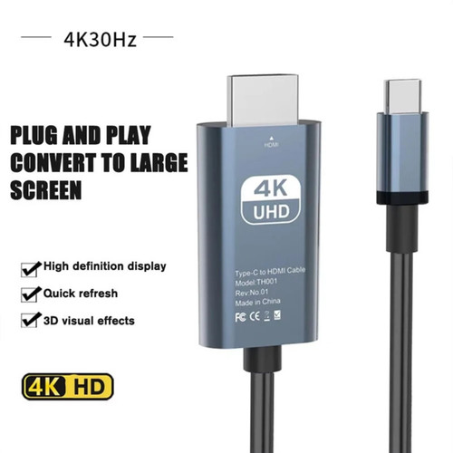 Câble usb vers hdmi - vers, 4k