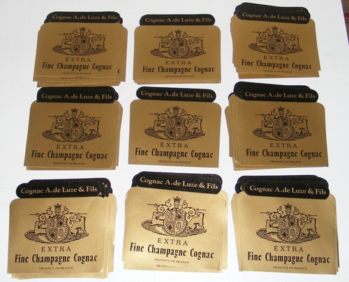 Lot étiquettes cognac - lot,
