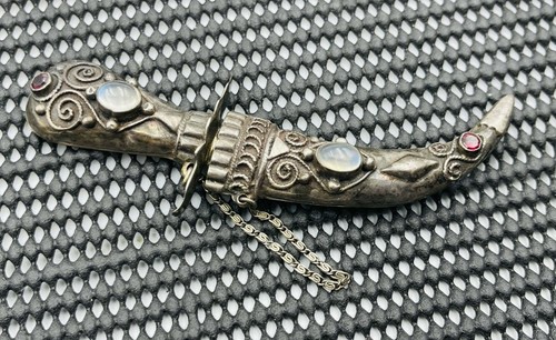 Ancien argent sterling - ancien, pierre