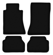 Tapis de sol en velours noir pour Mercedes E W124 année 1984-1997 set 4 pièces