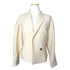 Vanessa Bruno Veste en lin mélangé ivoire mélangé 36 76515298