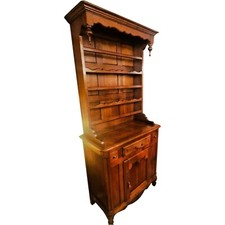 Buffet deux corps vaisselier en merisier syle louis XV  milieu XXème