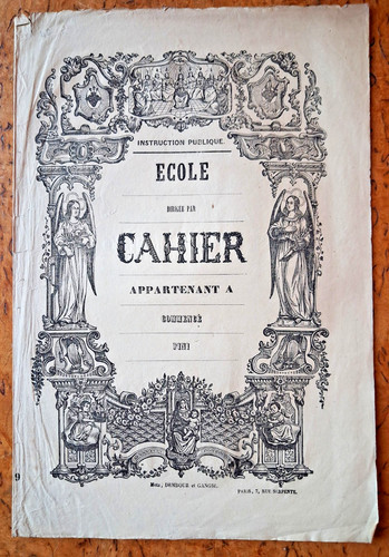 Protege cahier ancien - cahier,