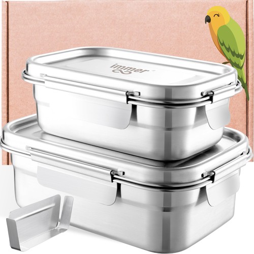 Set lunch box - lunch, acier