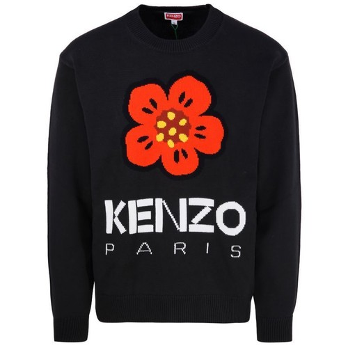 Kenzo pull logo fleur noir - kenzo,