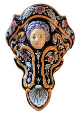 console d'applique en faïence de GIEN  décor Renaissance