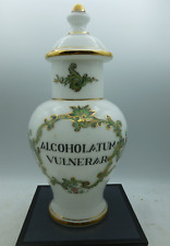 ANCIEN POT à  PHARMACIE EN OPALINE ALCOHOLATUM VULNERAR 