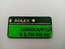 Vintage Rolex Green Hang Tag