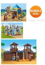 Playmobil 3 Astérix Sets 71015 Tente, 71542 Roman Camp, 70934 Romans New ΝΟ ΒΟΧ