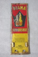 ancienne plaque tôle non émaillée bière DIANA  SOSBORSZESZ hongrie