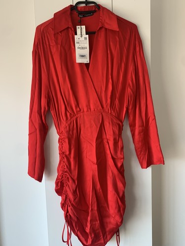 Robe neuve zara viscose rouge - neuve,