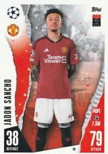CARTE FOOT TOPPS - CHAMPIONS LEAGUE 2024  N° 60 JADON SANCHO - MANCHESTER UNITED