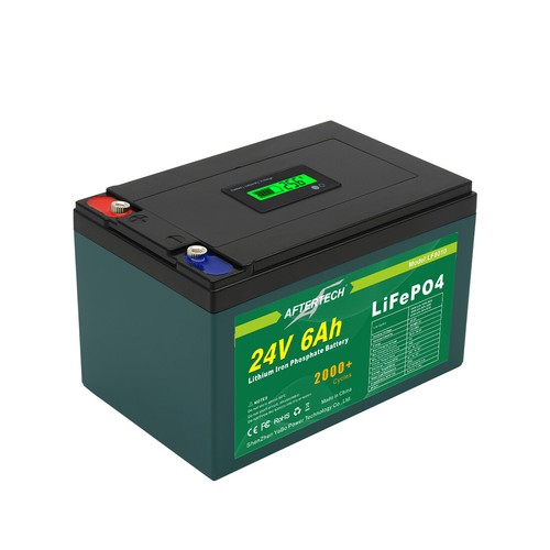 24v 6ah lifepo4 lot batterie - 6ah,