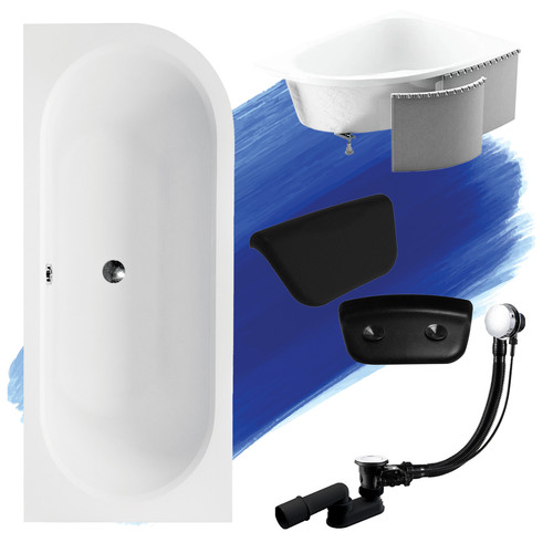 Baignoire angle avita 170x75 - baignoire,