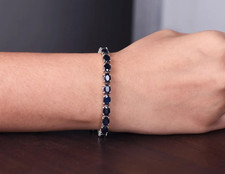 Ovale Bleu Saphir Tennis