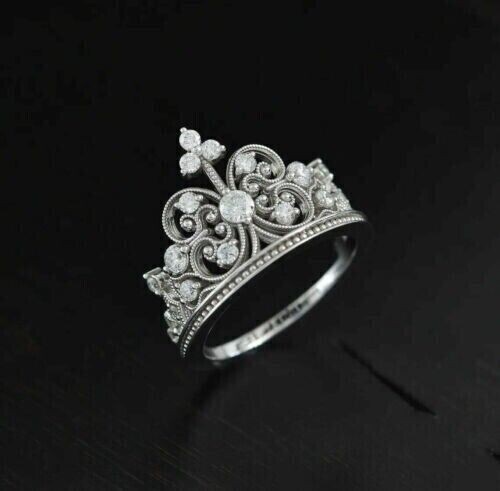 Bague couronne mariage - bague,