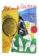 AFFICHE POSTER - TENNIS ROLAND