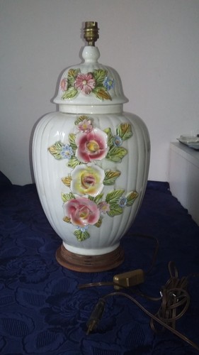 Grande lampe potiche ceramique - potiche,