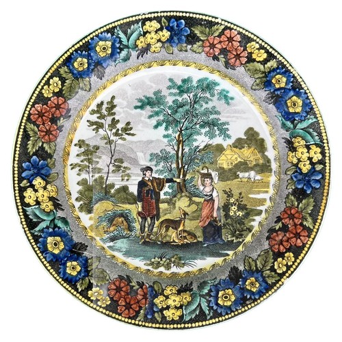 Assiette ancienne faïence - en,