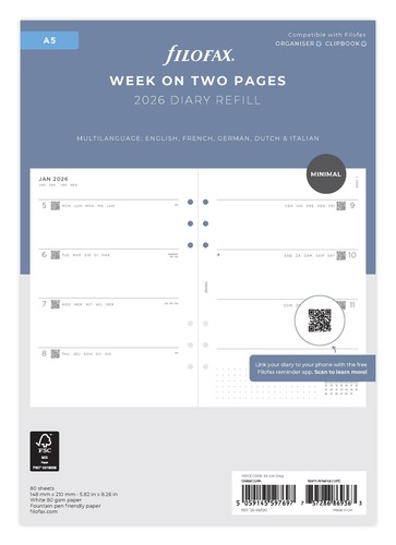 Filofax minimal week two - minimal, on