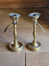 Paire De Lampe A Huile  De Marine Pour Bateau En Laiton 19 Eme XIX Eme 