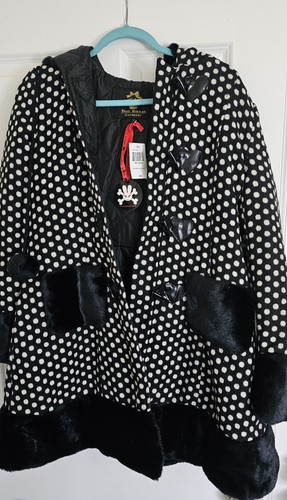 Hell bunny coat polka - hell, hood