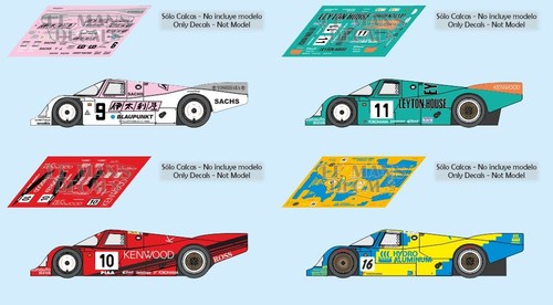 Decals porsche 962c mans - decals,