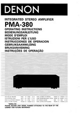 Bedienungsanleitung-Operating Instructions pour Denon PMA-380