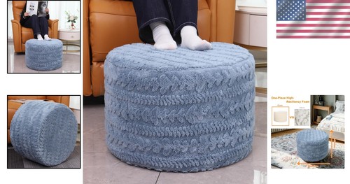 Stylish round blue plush - round,