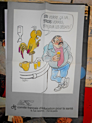 Affiche ancienne verre va - affiche, 1