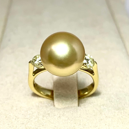 Bague fine jaune massif - bague, en