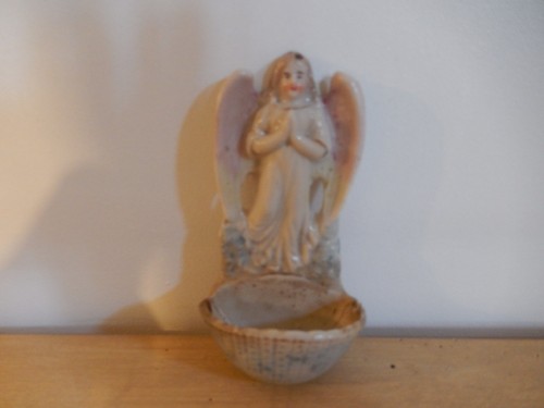 Bénitier ancien ange - , en